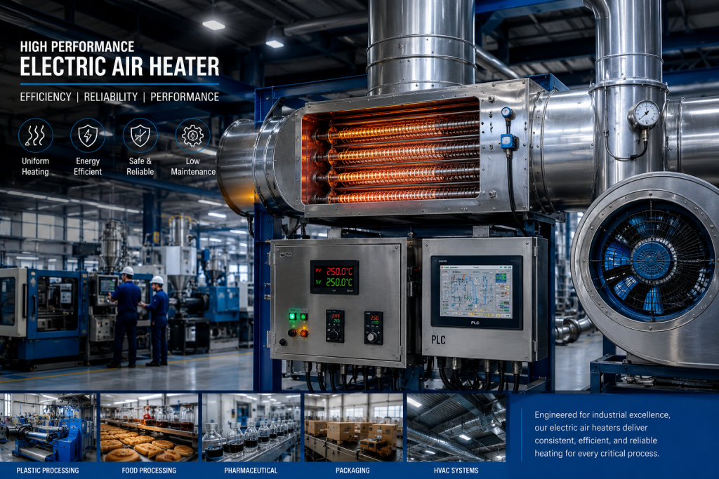 Industrial heating system and control panel
